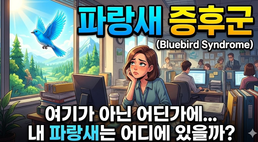 파랑새 증후군과 이상적 자아 간극을 설명하는 심리학 분석 이미지